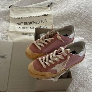 Golden Goose superstar new with box and dust bag size 36 pink